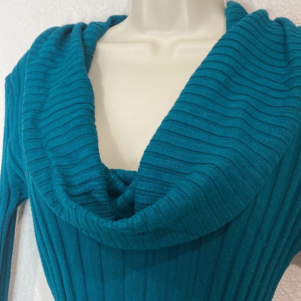 Emerald green cowel neck sweater